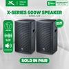 X-SERIES 600W Two Way Speaker 45Hz-20kHz Frequency Response Sensitivity Black (XPRO-12X)