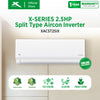 X-SERIES 2.5HP Split Type Aircon INVERTER 2-way Draining Connection (Silver) | XACST25iX