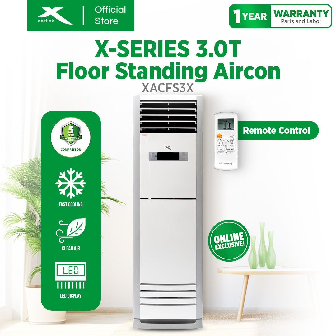 XTREME COOL 3.0T Floor Standing Aircon Energy Efficient | XACFS3