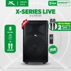 X-SERIES 1800W Concert Speaker with 2 Wireless Mic, Bluetooth, TF Card and Aux Input (X-LIVE12X)