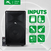 X-SERIES 2000W Concern Speaker with 2 Wireless Mic, Bluetooth, TF Card, Aux Input (X-LIVE15X)