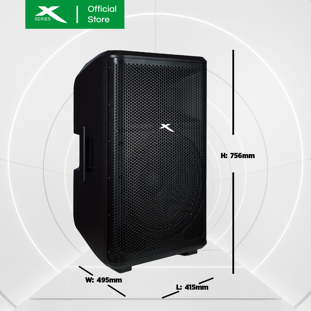 X-SERIES 2000W Concern Speaker with 2 Wireless Mic, Bluetooth, TF Card, Aux Input (X-LIVE15X)