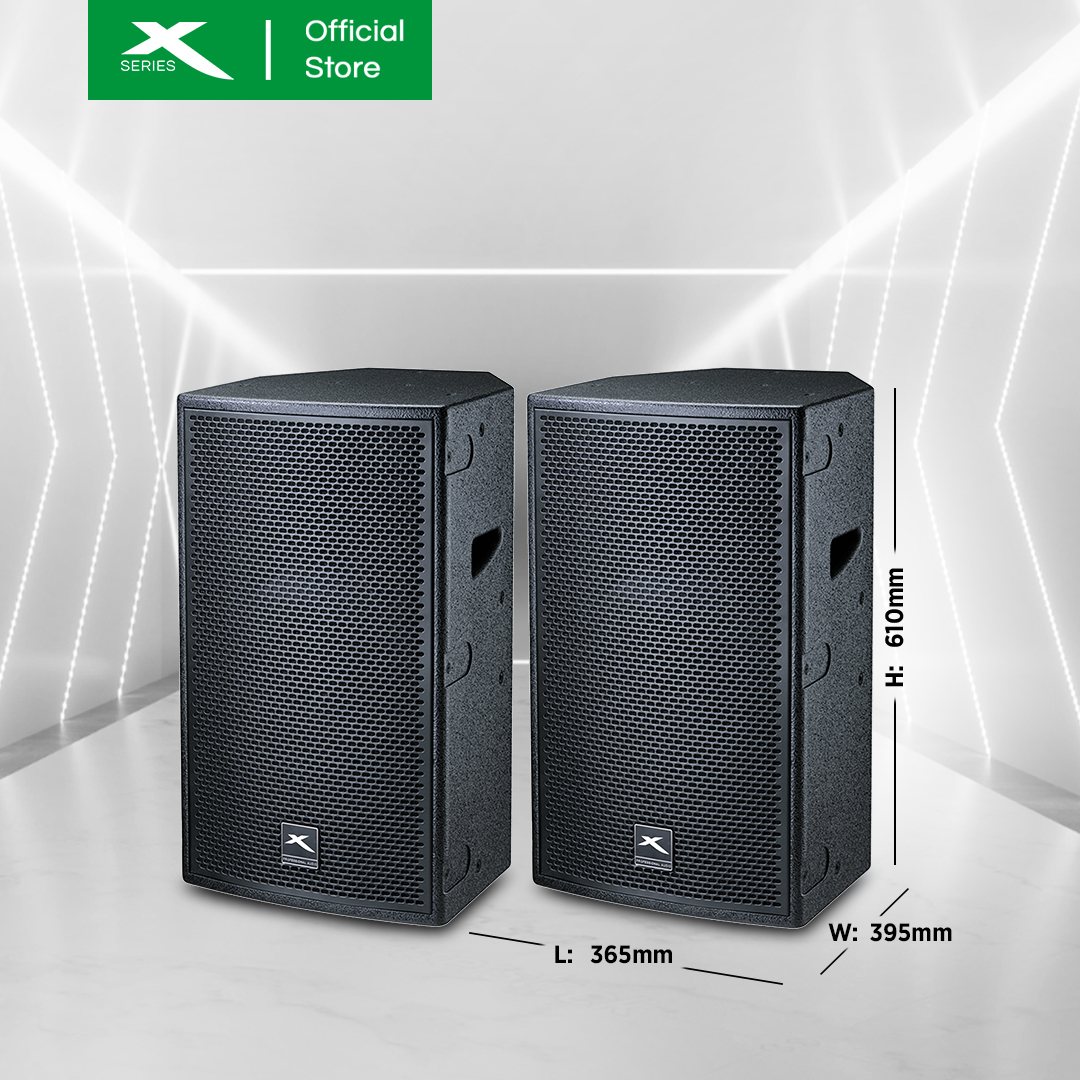 X-SERIES 600W Two Way Speaker 45Hz-20kHz Frequency Response Sensitivity Black (XPRO-12X)